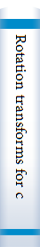 Rotation transforms for computer graphics