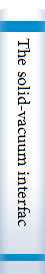The solid-vacuum interface : proceedings