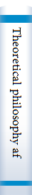 Theoretical philosophy after 1781