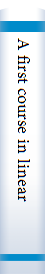 A first course in linear model theory