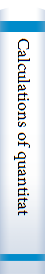 Calculations of quantitative analysis