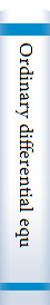 Ordinary differential equations