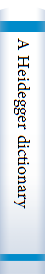 A Heidegger dictionary