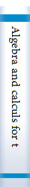 Algebra and calculs for technicians