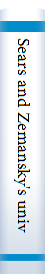 Sears and Zemansky's university physics