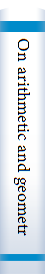 On arithmetic and geometry :