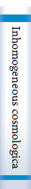 Inhomogeneous cosmological models /