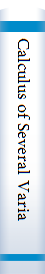 Calculus of Several Variables